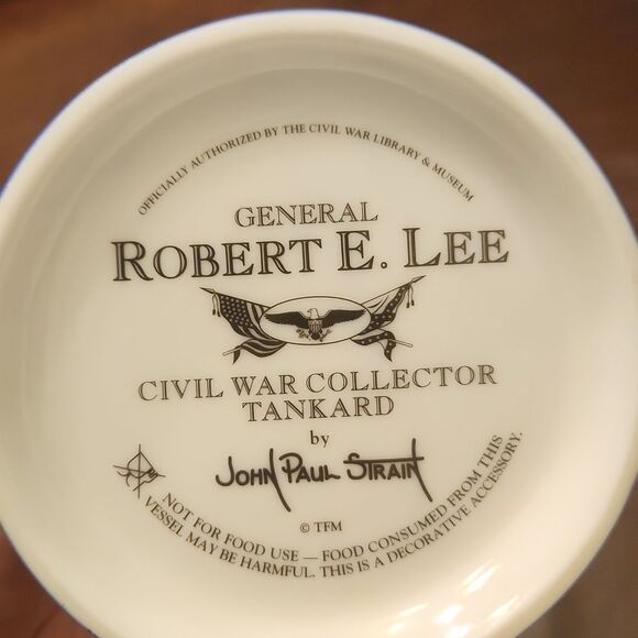 Civil War Tankard by John Paul Strain Robert E Lee Williamsport Crossing NWT - Picture 11 of 11